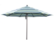 California Umbrella Venture 11' Bronze Market Umbrella in Seaside