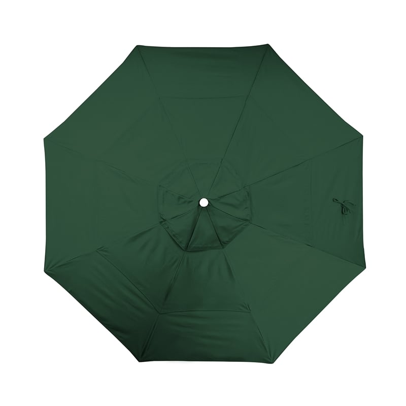 California Umbrella Venture 11' Bronze Market Umbrella in Green
