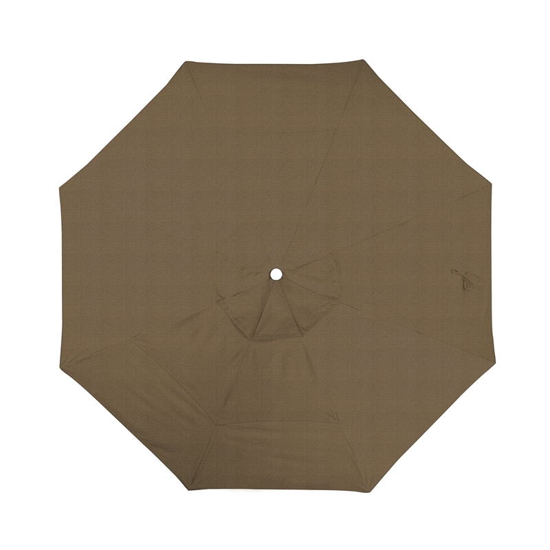 California Umbrella Venture 11' Bronze Market Umbrella in Sesame