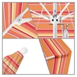 California Umbrella Venture 11' White Market Umbrella in Dolce Mango