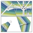 California Umbrella Venture 11' White Market Umbrella in Seaside