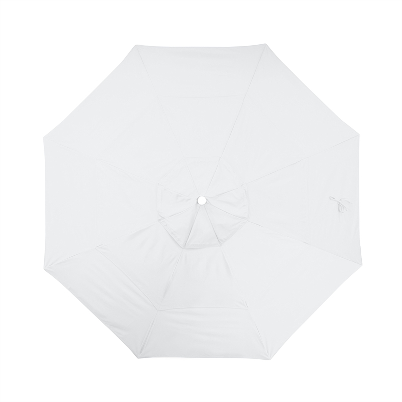California Umbrella Venture 11' White Market Umbrella in White