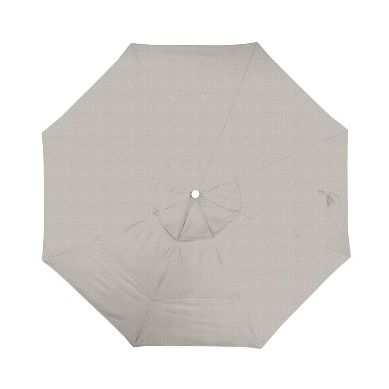 California Umbrella Venture 11' White Market Umbrella in Granite