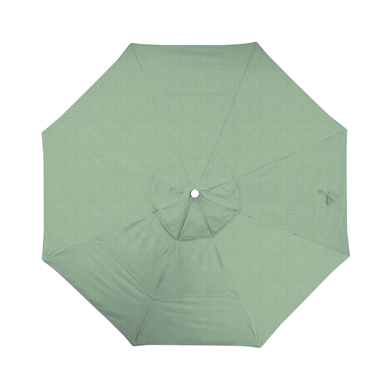California Umbrella Venture 11' White Market Umbrella in Spa