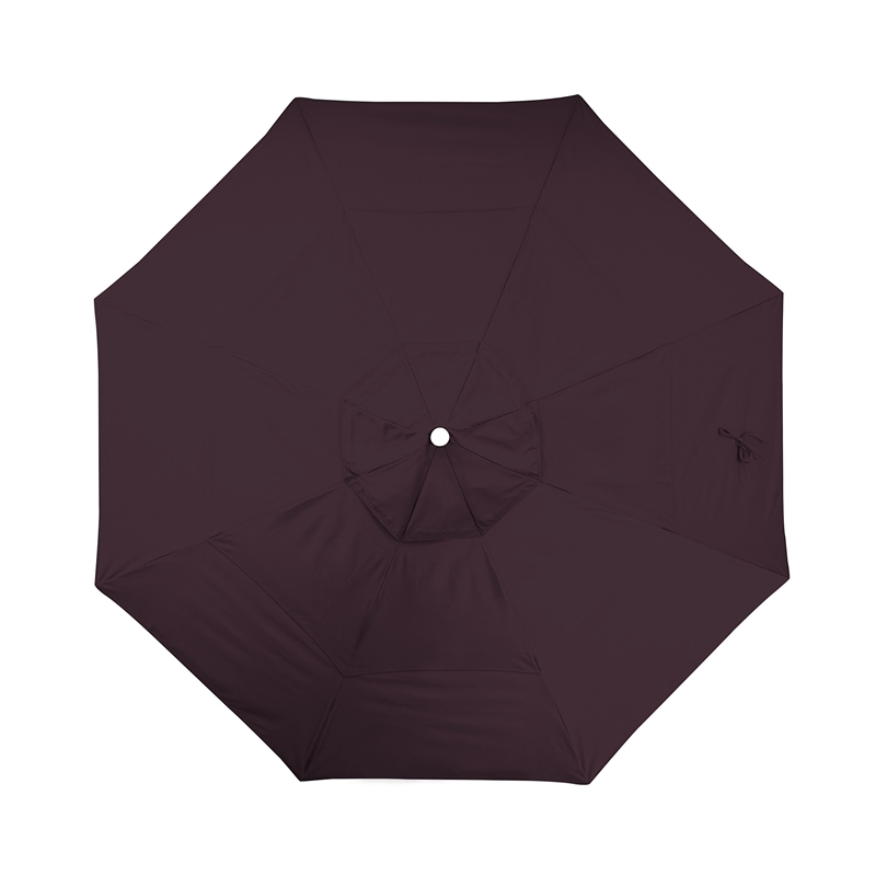 California Umbrella Venture 11' White Market Umbrella in Purple