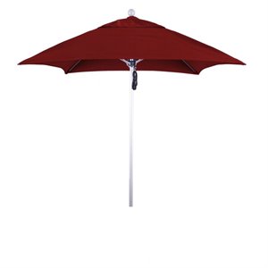 6' silver market umbrella