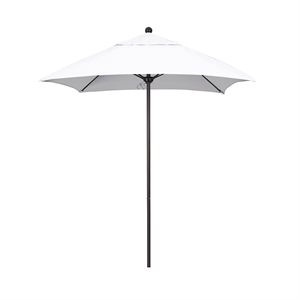 California Umbrella Venture 6' Bronze Market Umbrella in Natural