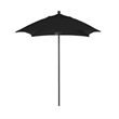 California Umbrella Venture 6' Bronze Market Umbrella in Black