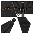 California Umbrella Venture 6' Bronze Market Umbrella in Black