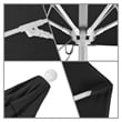 California Umbrella Venture 6' White Market Umbrella in Black