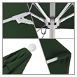 California Umbrella Venture 6' White Market Umbrella in Green