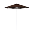 California Umbrella Venture 7.5' Silver Market Umbrella in Bay Brown