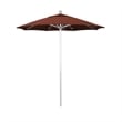 California Umbrella Venture 7.5' Silver Market Umbrella in Terracotta