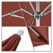 California Umbrella Venture 7.5' Silver Market Umbrella in Terracotta