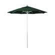 California Umbrella Venture 7.5' Silver Market Umbrella in Green