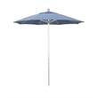 California Umbrella Venture 7.5' Silver Market Umbrella in Heather