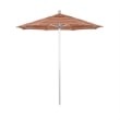 California Umbrella Venture 7.5' Silver Market Umbrella in Dolce Mango