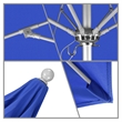 California Umbrella Venture 7.5' Silver Market Umbrella in Royal Blue
