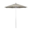 California Umbrella Venture 7.5' Silver Market Umbrella in Granite