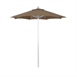 California Umbrella Venture 7.5' Silver Market Umbrella in Sequoia