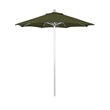 California Umbrella Venture 7.5' Silver Market Umbrella in Fern
