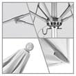 California Umbrella Venture 7.5' Silver Market Umbrella in Natural