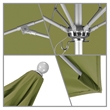 California Umbrella Venture 7.5' Silver Market Umbrella in Ginkgo