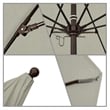 California Umbrella Venture 7.5' Bronze Market Umbrella in Dove