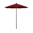 California Umbrella Venture 7.5' Bronze Market Umbrella in Jockey Red