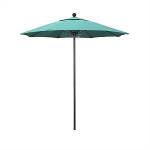 California Umbrella Venture 7.5' Bronze Market Umbrella in Natural