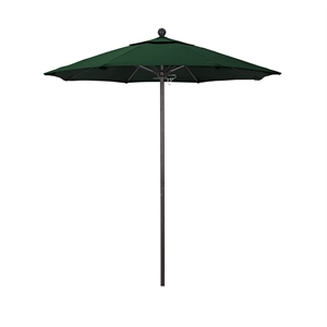 California Umbrella Venture 7.5' Bronze Market Umbrella in Green