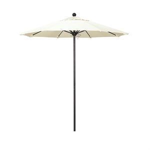 California Umbrella Venture 7.5' Bronze Market Umbrella in Canvas