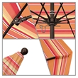 California Umbrella Venture 7.5' Bronze Market Umbrella in Dolce Mango