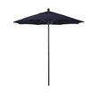 California Umbrella Venture 7.5' Bronze Market Umbrella in Navy Blue