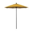 California Umbrella Venture 7.5' Bronze Market Umbrella in Lemon