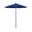 California Umbrella Venture 7.5' Bronze Market Umbrella in Blue
