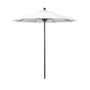 California Umbrella Venture 7.5' Bronze Market Umbrella in Natural