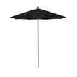 California Umbrella Venture 7.5' Bronze Market Umbrella in Black