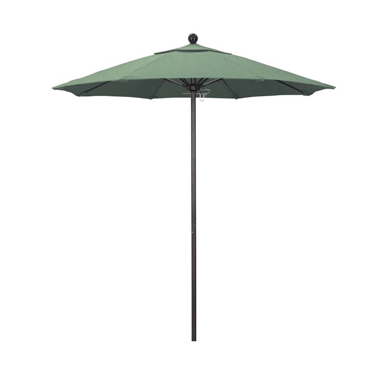California Umbrella Venture 7.5' Bronze Market Umbrella in Spa