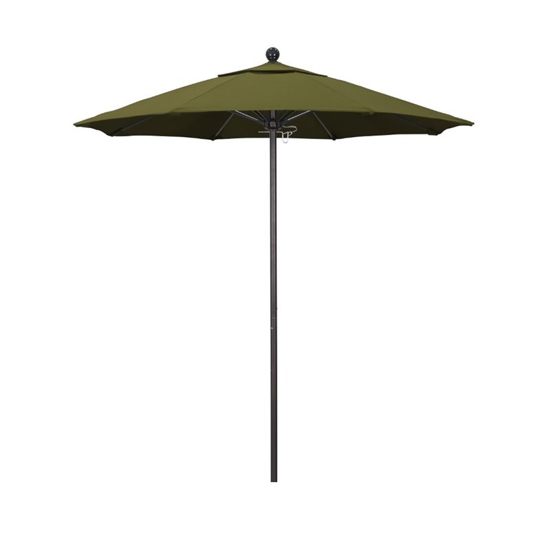California Umbrella Venture 7.5' Bronze Market Umbrella in Palm