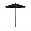 California Umbrella Venture 7.5' Bronze Market Umbrella in Burgundy