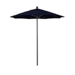 California Umbrella Venture 7.5' Bronze Market Umbrella in Navy Blue