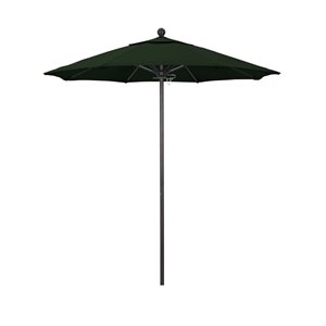 California Umbrella Venture 7.5' Bronze Market Umbrella in Green