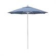 California Umbrella Venture 7.5' White Market Umbrella in Air Blue