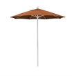 California Umbrella Venture 7.5' White Market Umbrella in Tuscan