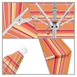 California Umbrella Venture 7.5' White Market Umbrella in Dolce Mango