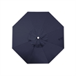 California Umbrella Venture 7.5' White Market Umbrella in Navy Blue