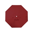 California Umbrella Venture 7.5' White Market Umbrella in Red