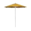 California Umbrella Venture 7.5' White Market Umbrella in Lemon