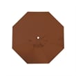 California Umbrella Venture 7.5' White Market Umbrella in Terracotta